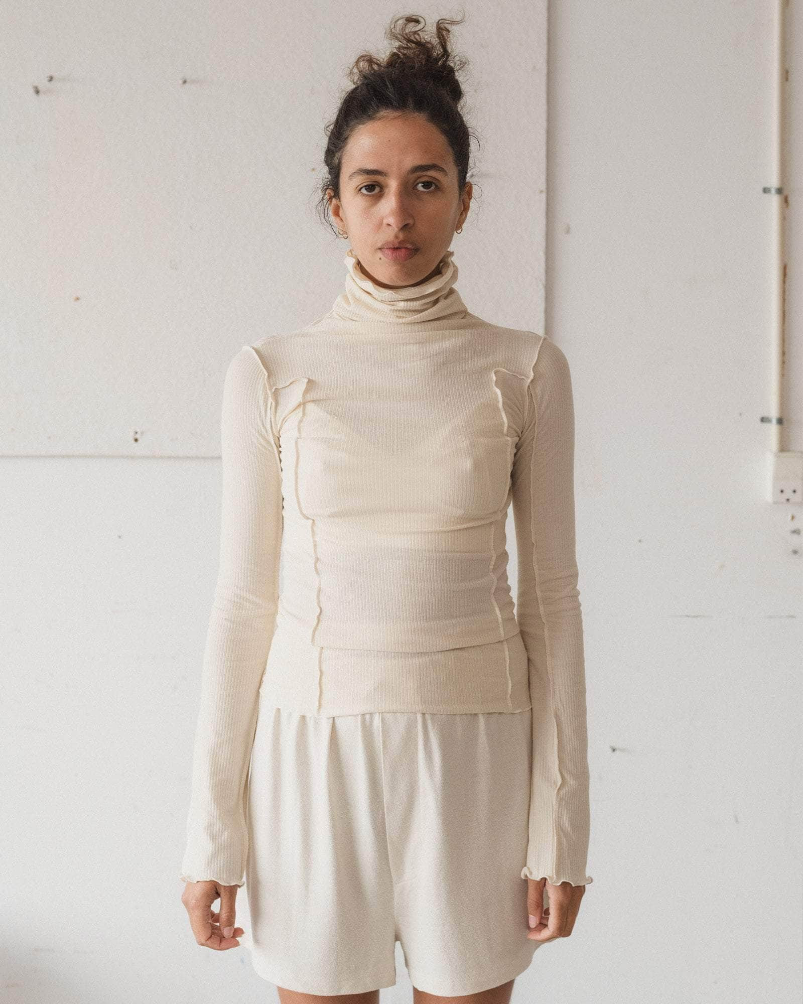 Omato Turtleneck - Fine Organic Cotton Rib - 1