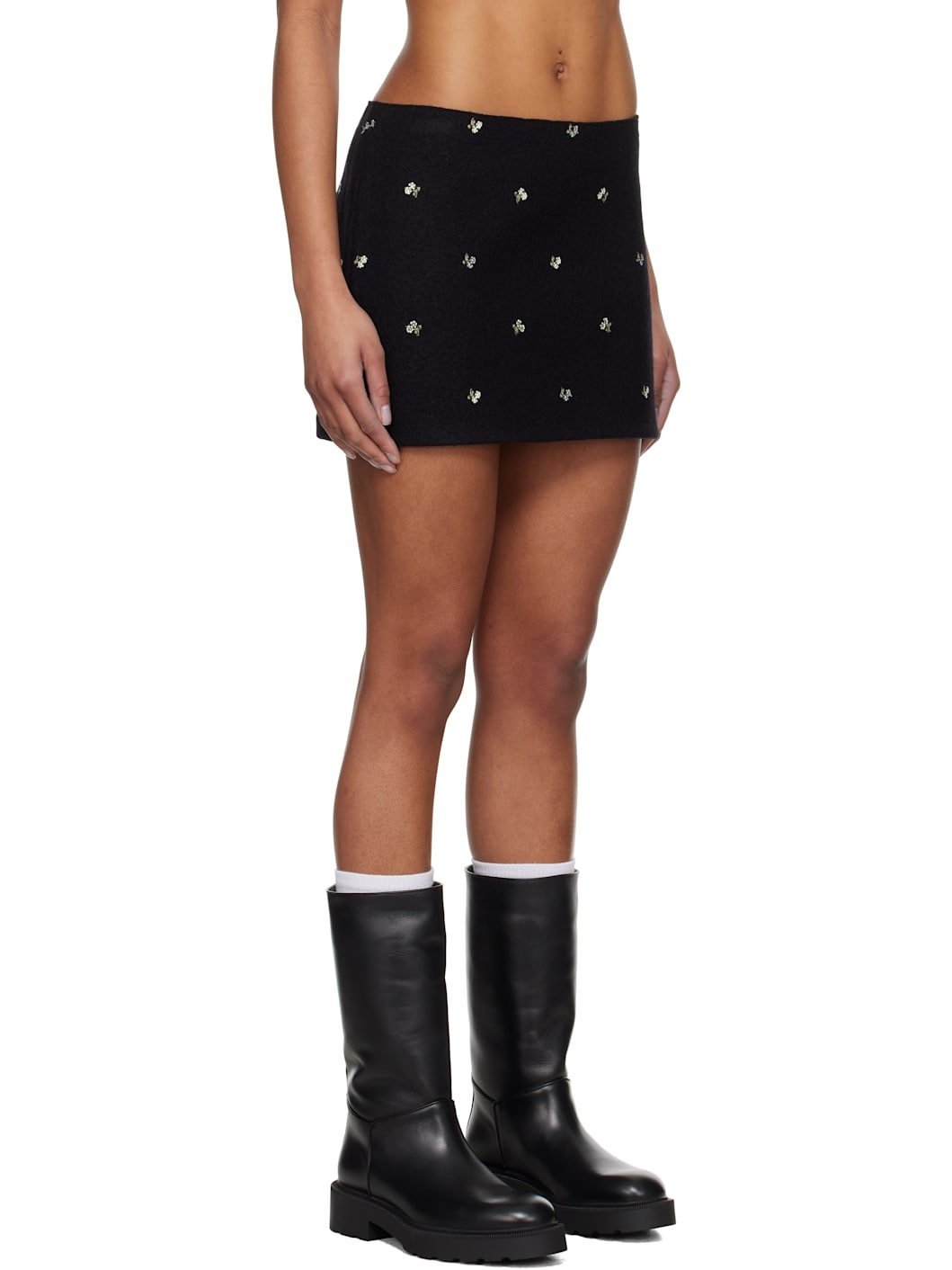 Black Walker Miniskirt - 2