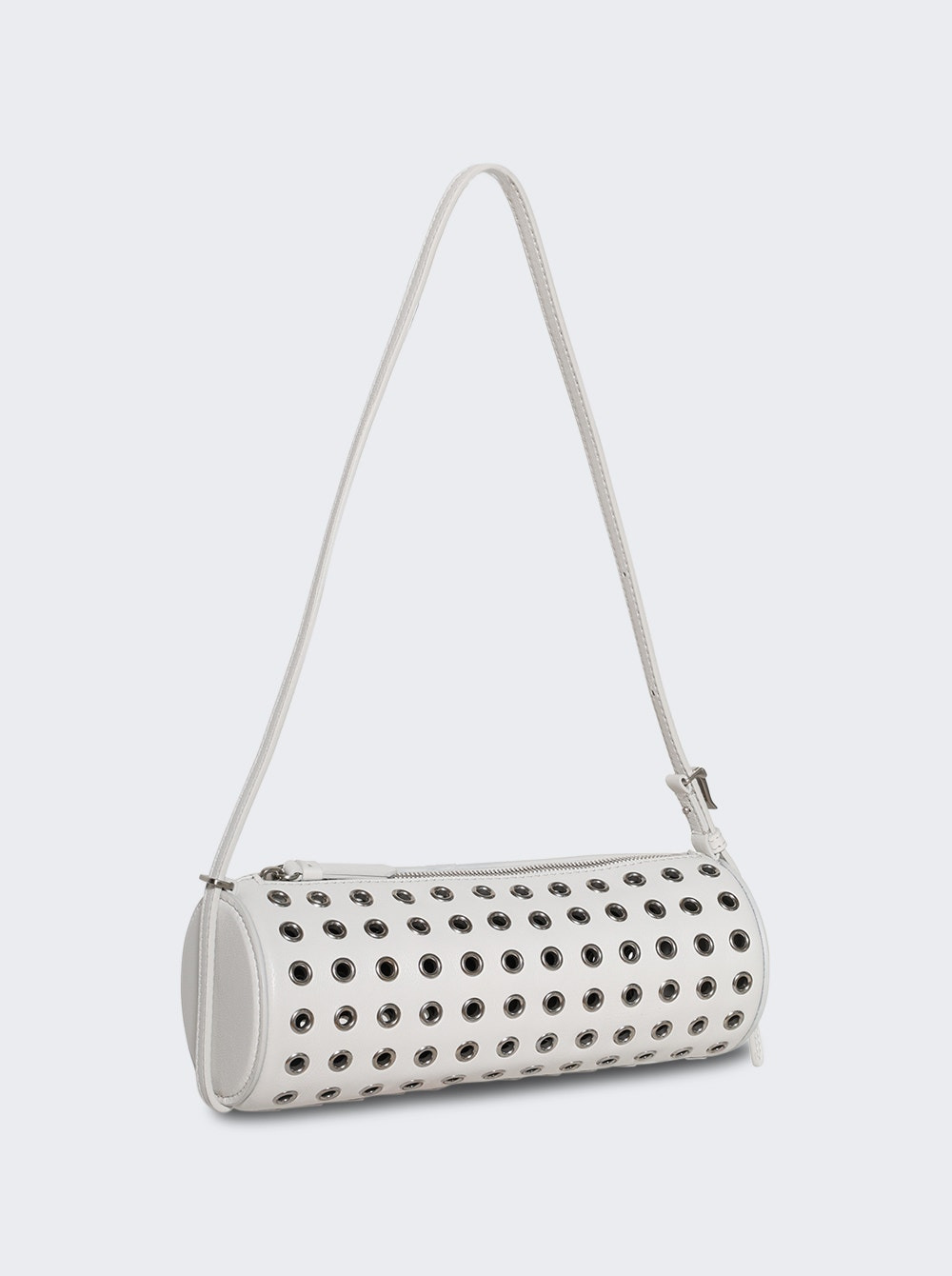 Silo Bag In Eyelet Covered Nappa Optic White - 4