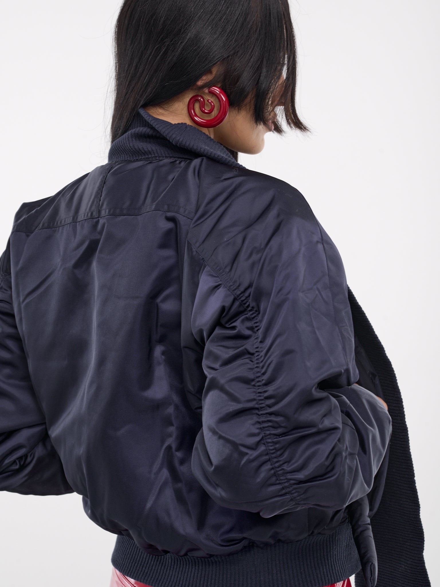 Scarf Bomber Jacket - 5
