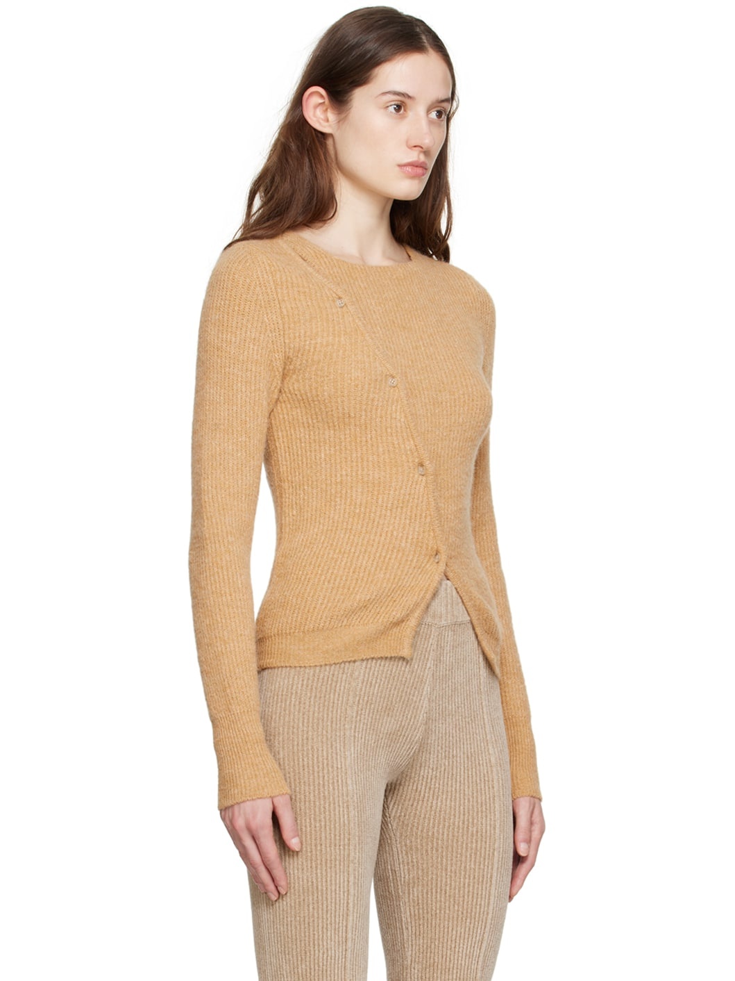 Beige Le Papier 'La Maille Pau' Cardigan - 2