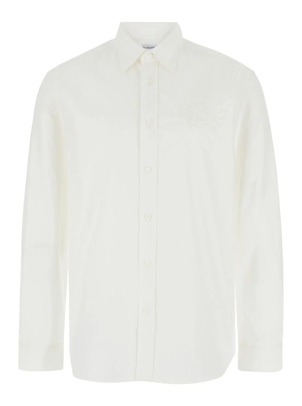 Burberry Classic Collar Cotton Shirt — White - 1
