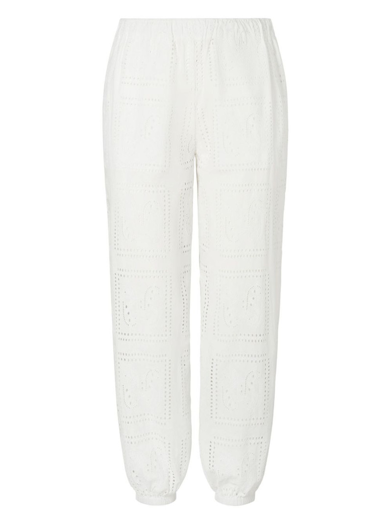 TORY BURCH Eyelet trousers outlook