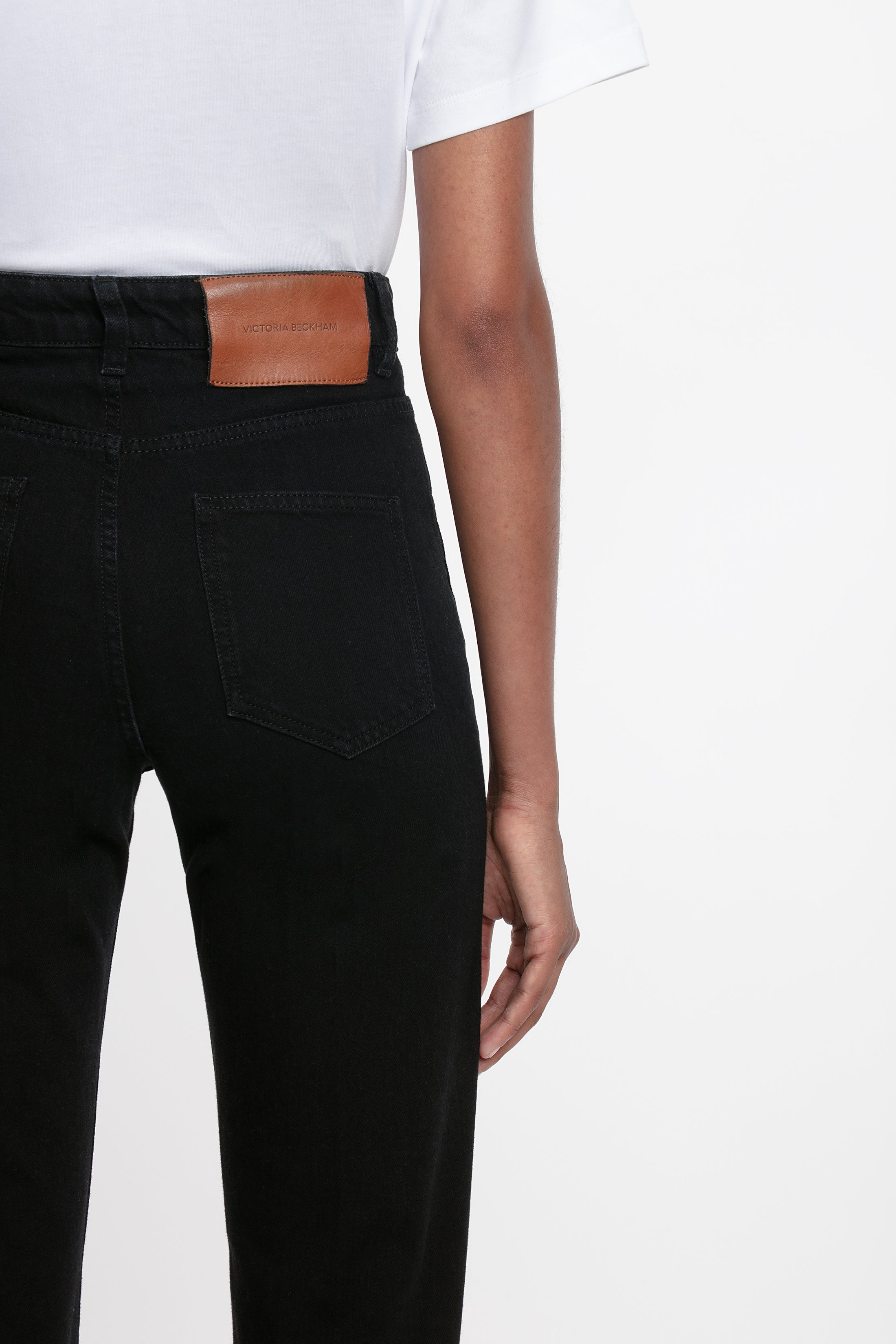 Julia High Waisted Stretch Jean In Washed Black - 4