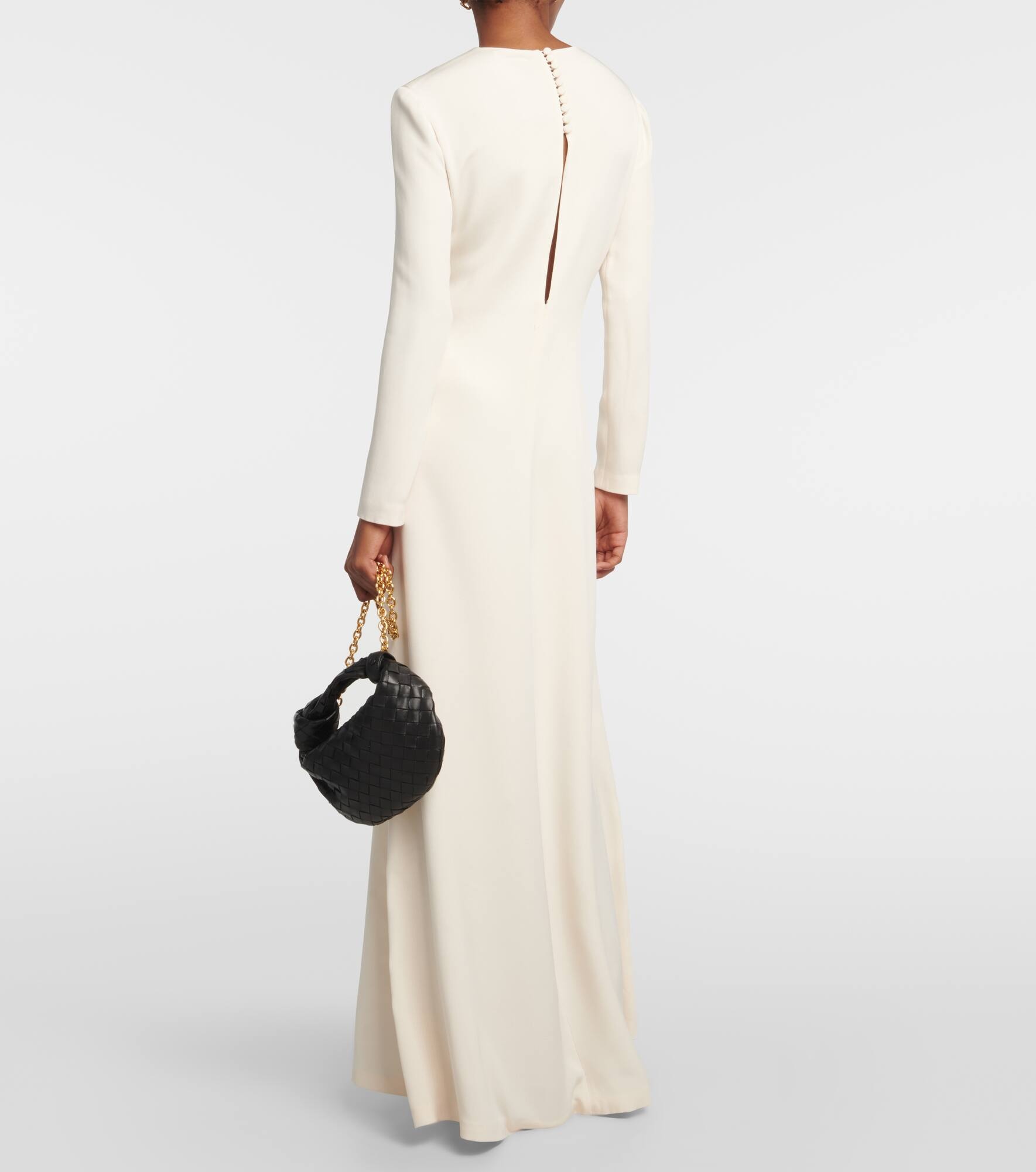 Flared silk gown - 3