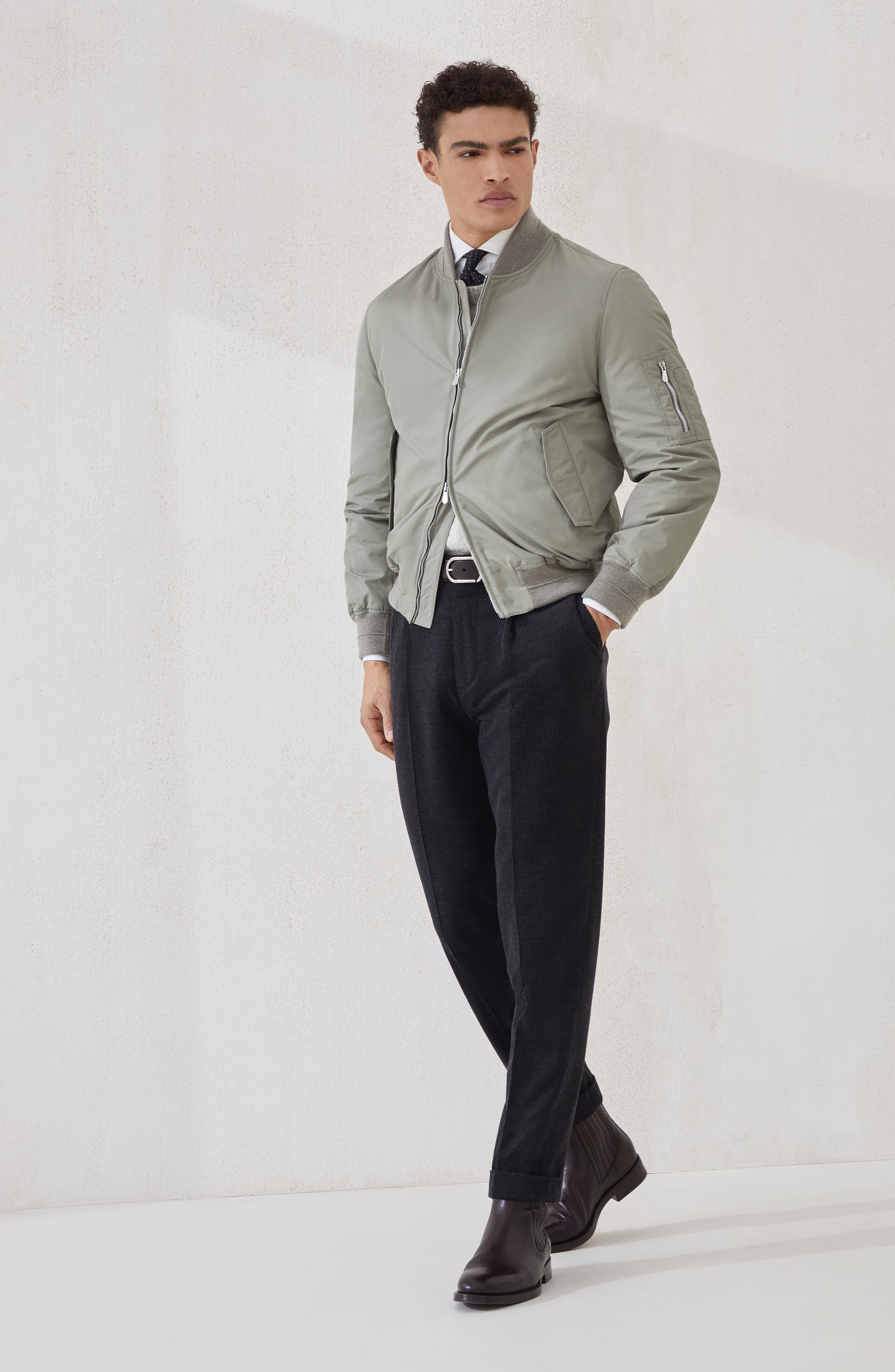 Brunello Cucinelli Knop sweater in Light Grey at Nordstrom - 6