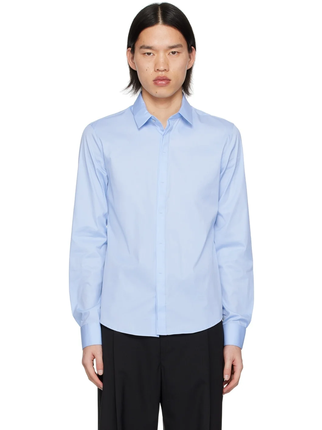 Blue Button Up Shirt - 1