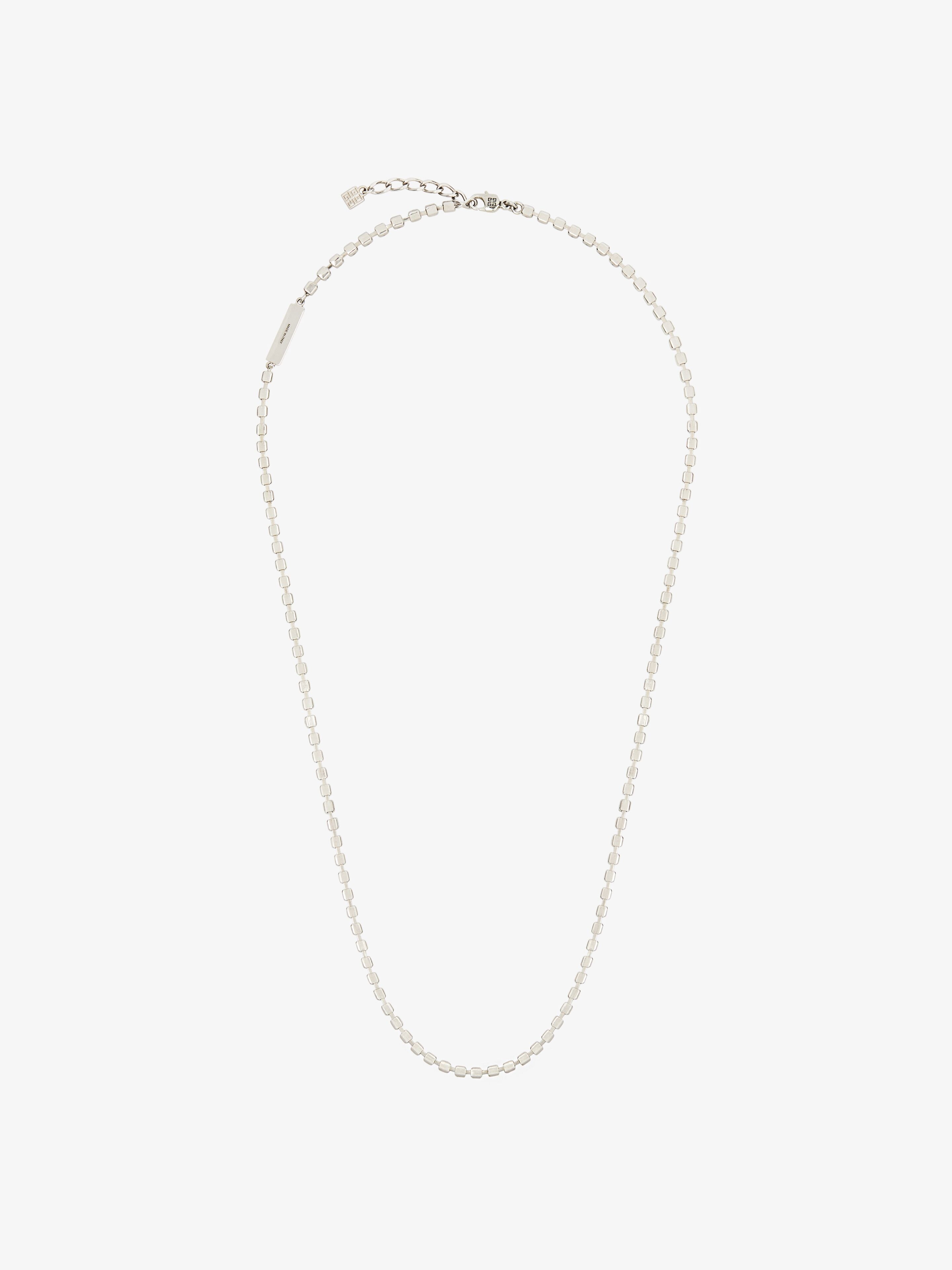 4G CRYSTAL NECKLACE IN METAL WITH CRYSTALS - 4