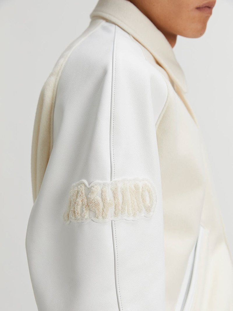 Magliano | Antifa Varsity Bomber Jacket White 5