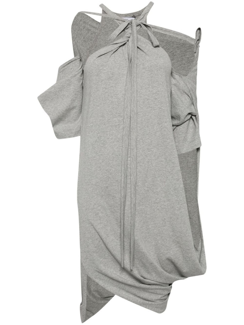 asymmetric draped dress 1