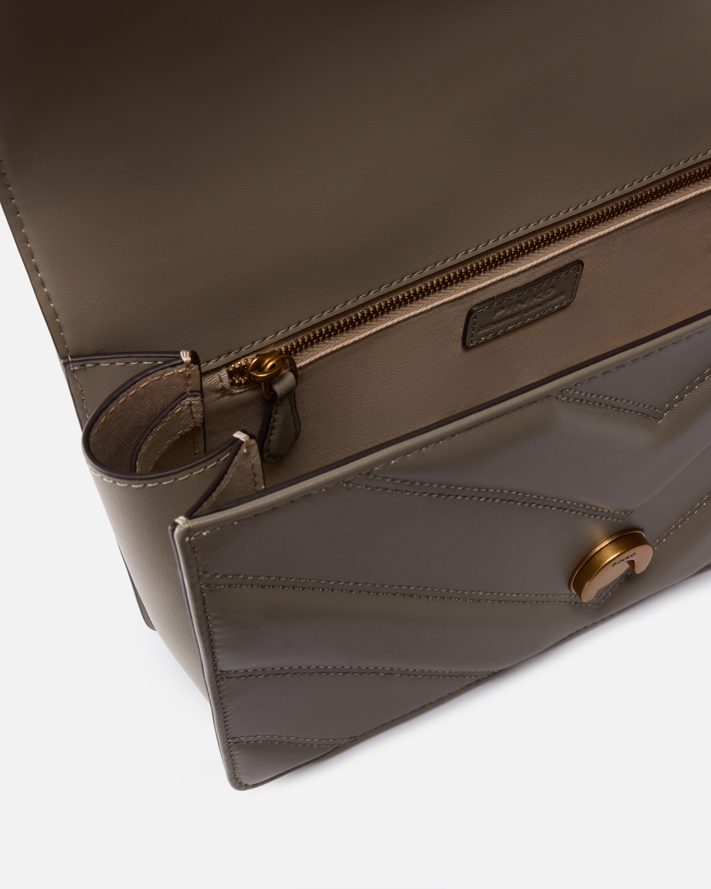 LOVE BAG ONE LIGHT MEDIUM HANDBAG IN CHEVRON NAPPA LEATHER - 4