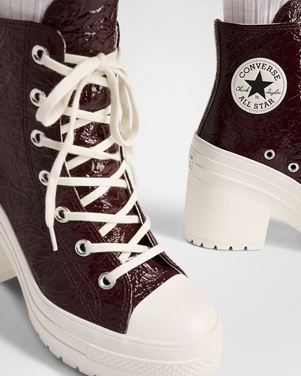 Chuck 70 De Luxe Heel Crinkle Leather - 10
