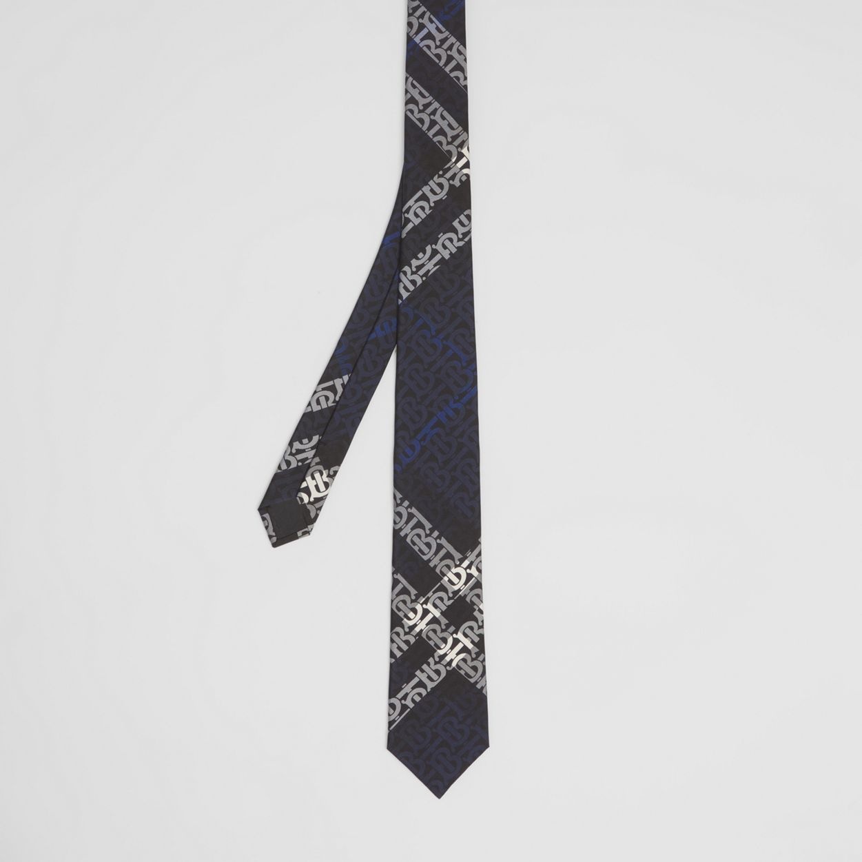 Classic Cut Monogram Check Silk Tie - 5