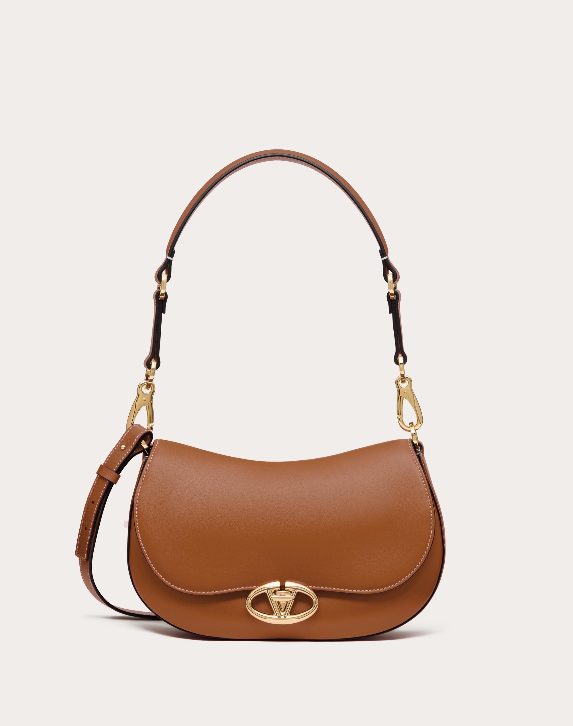 Valentino SMALL VALENTINO GARAVANI OHVAL SHOULDER BAG IN NAPPA CALFSKIN ...