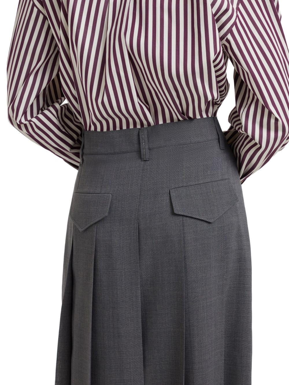 pleated maxi skirt - 5