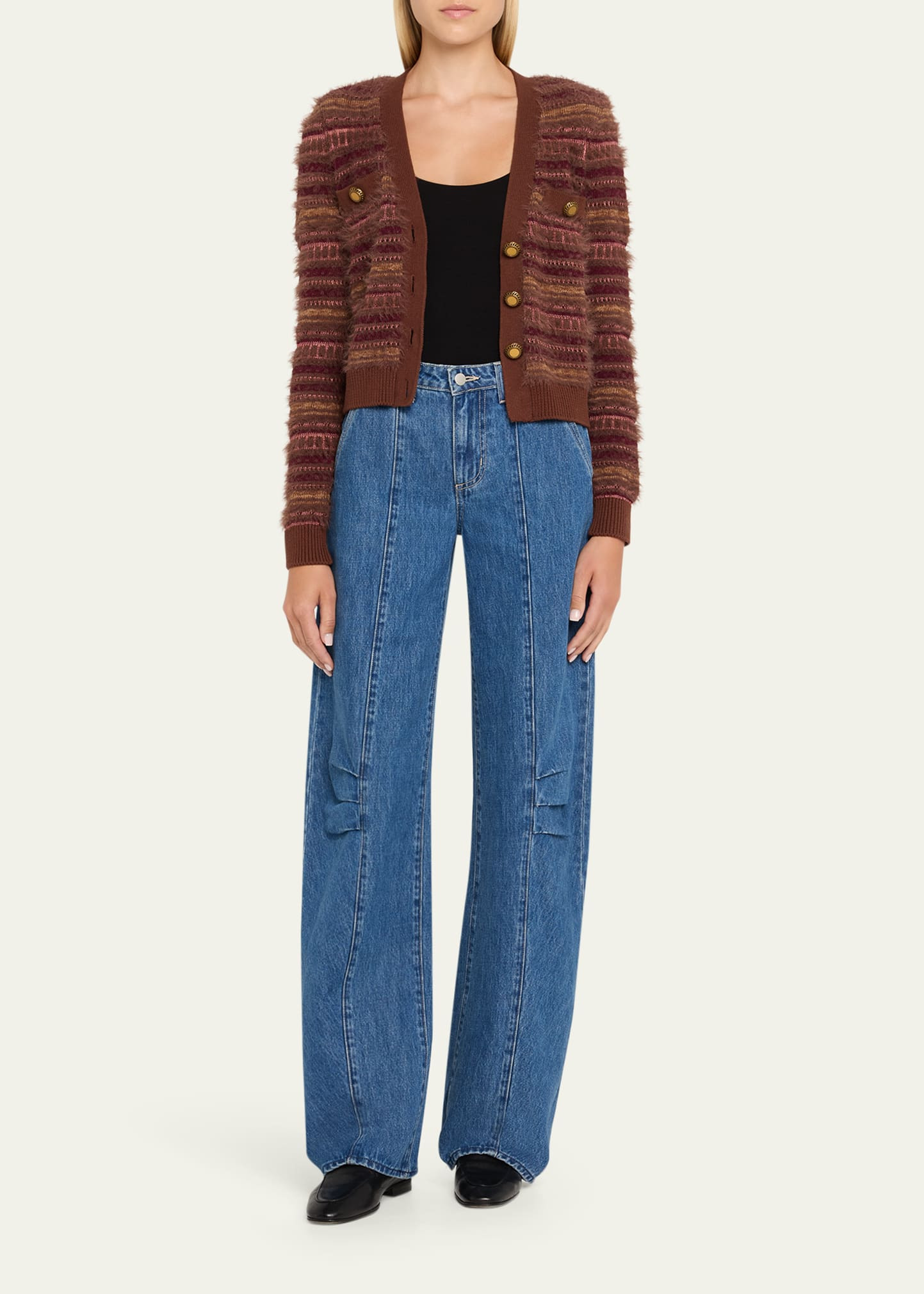 Ariadne Mixed Stripe Cardigan - 2