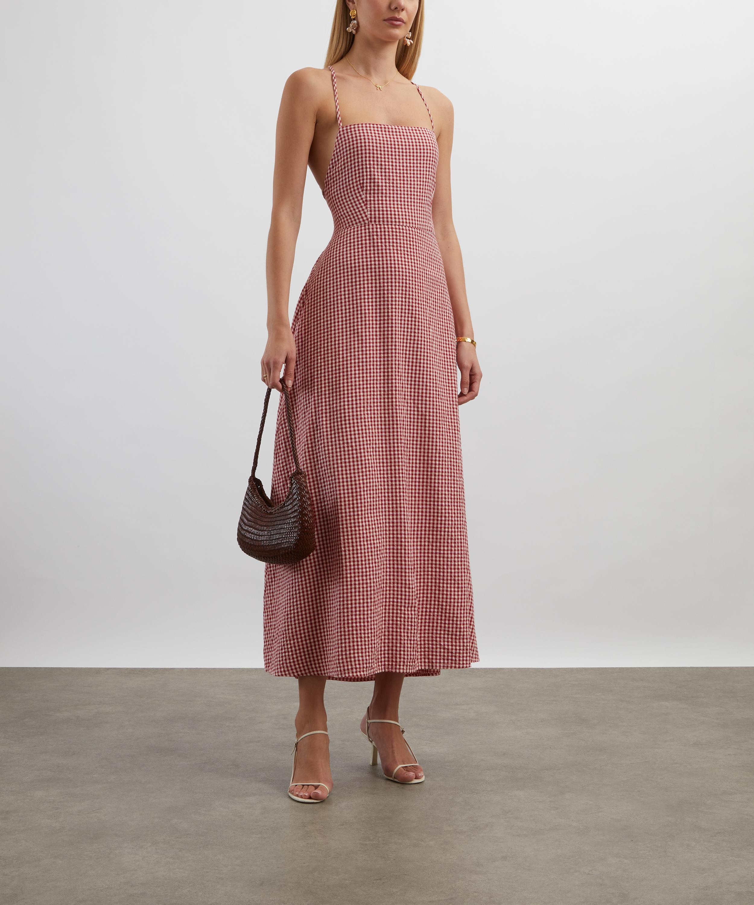 Lori Red Gingham Dress - 2