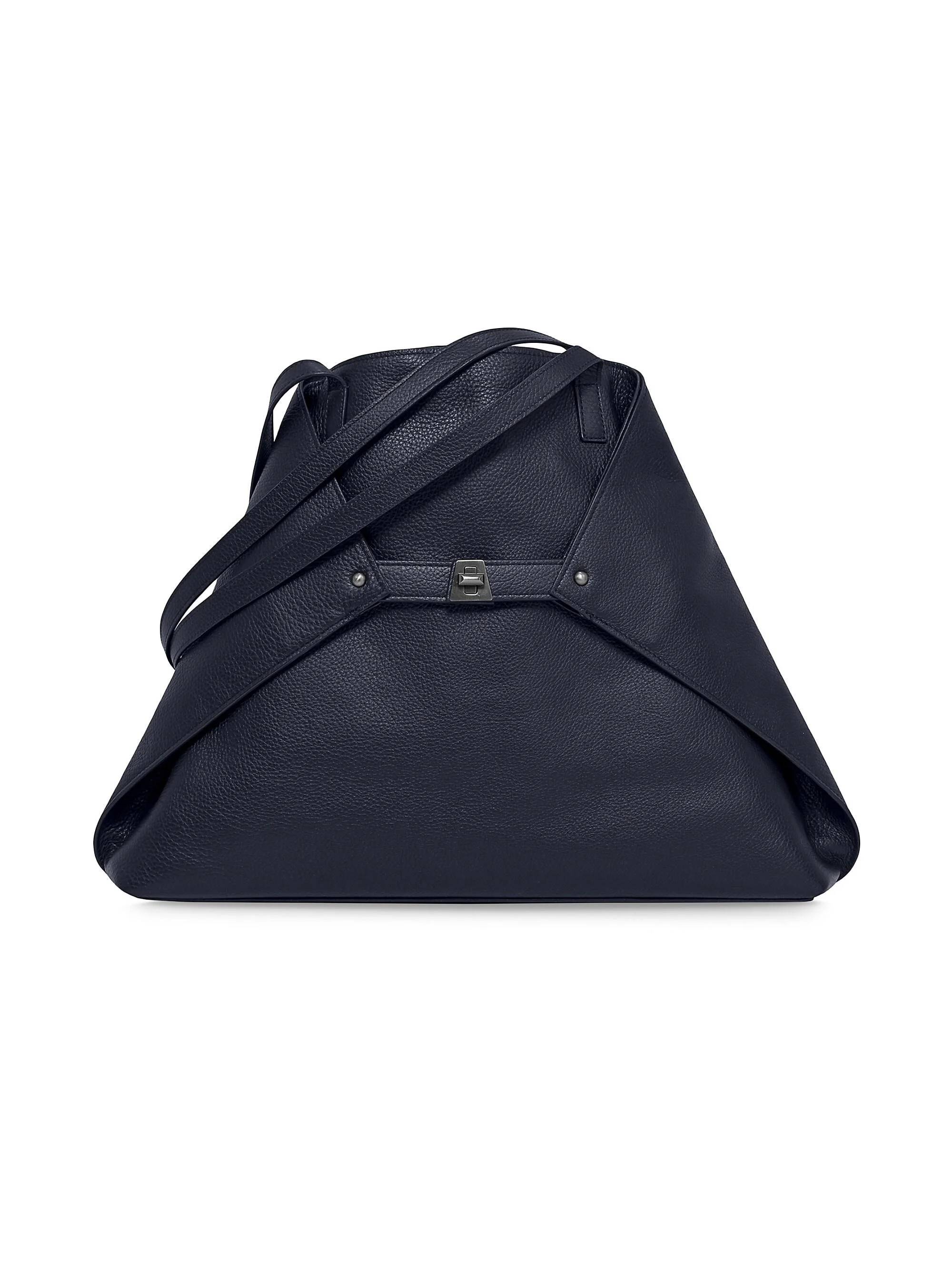 Women's Ai Medium Leather Tote - Denim - 1