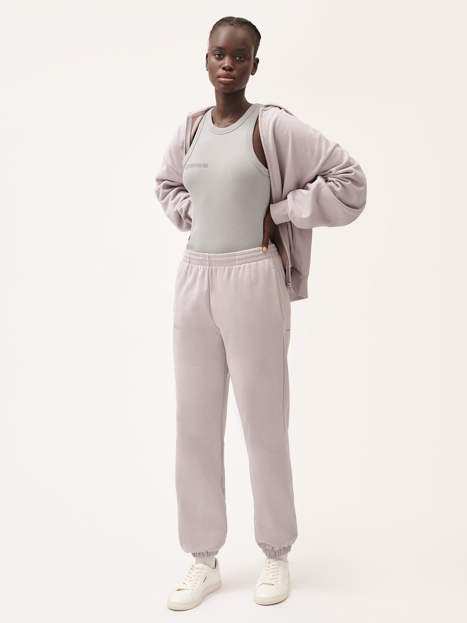 Womens Natural Dye Track Pants - Daylight Purple - 3