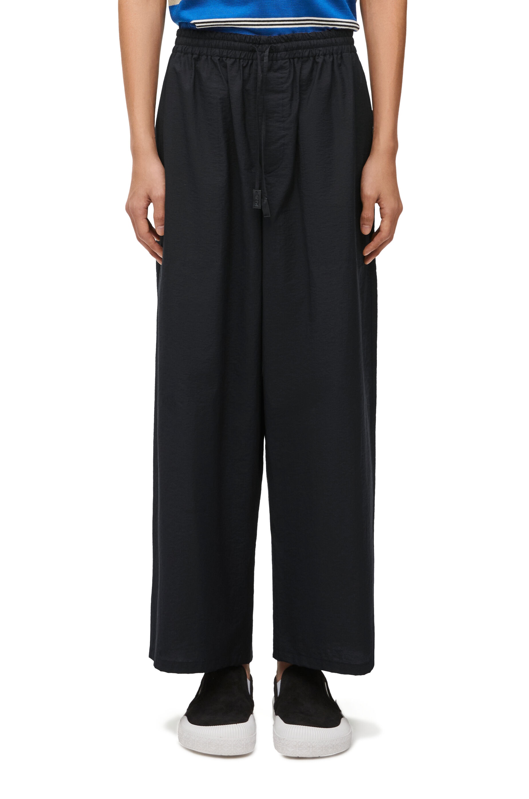 Cropped trousers in cotton blend - 3