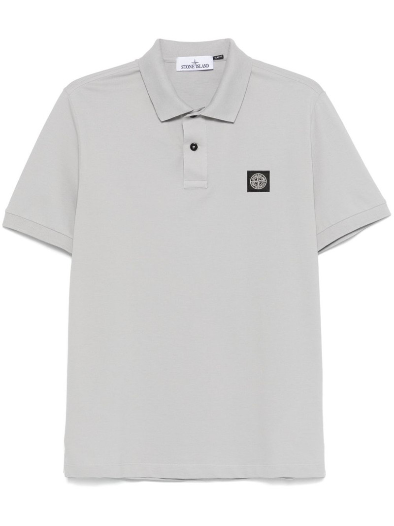 logo-patch polo shirt 1