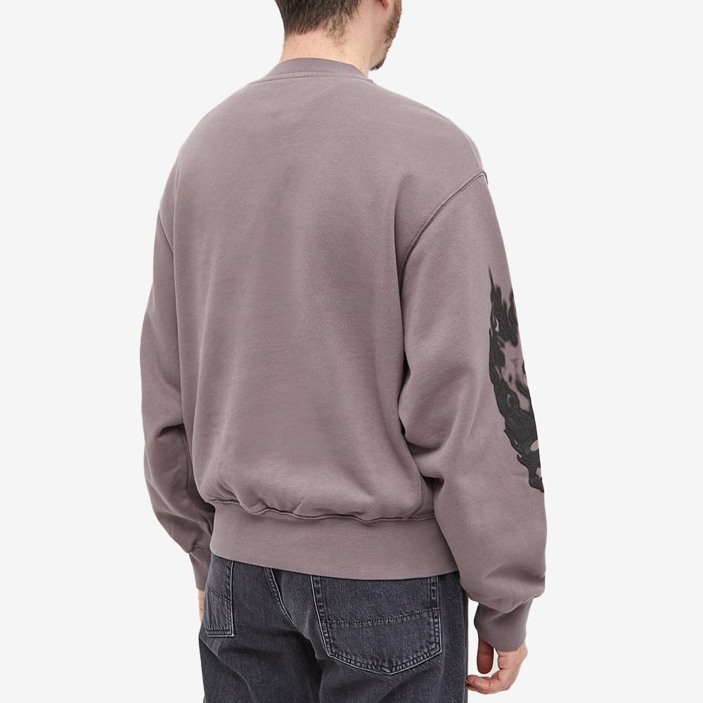 Heron Preston Flaming Skull Crew Sweat - 3