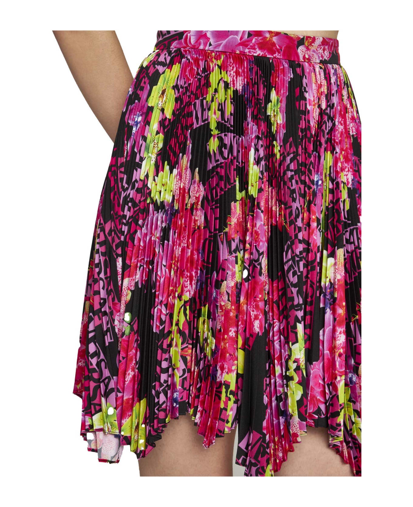 Printed Pleated Skirt - 5