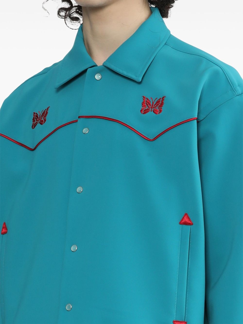 Cowboy butterfly-embroidered jacket - 5
