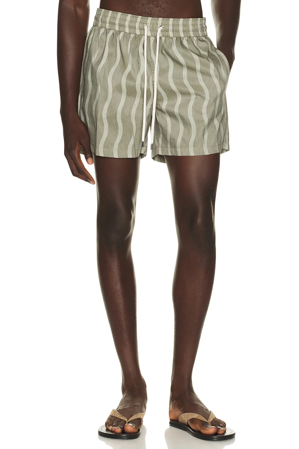 Rio Linen Blend Cabana Wave Swim Short - 1