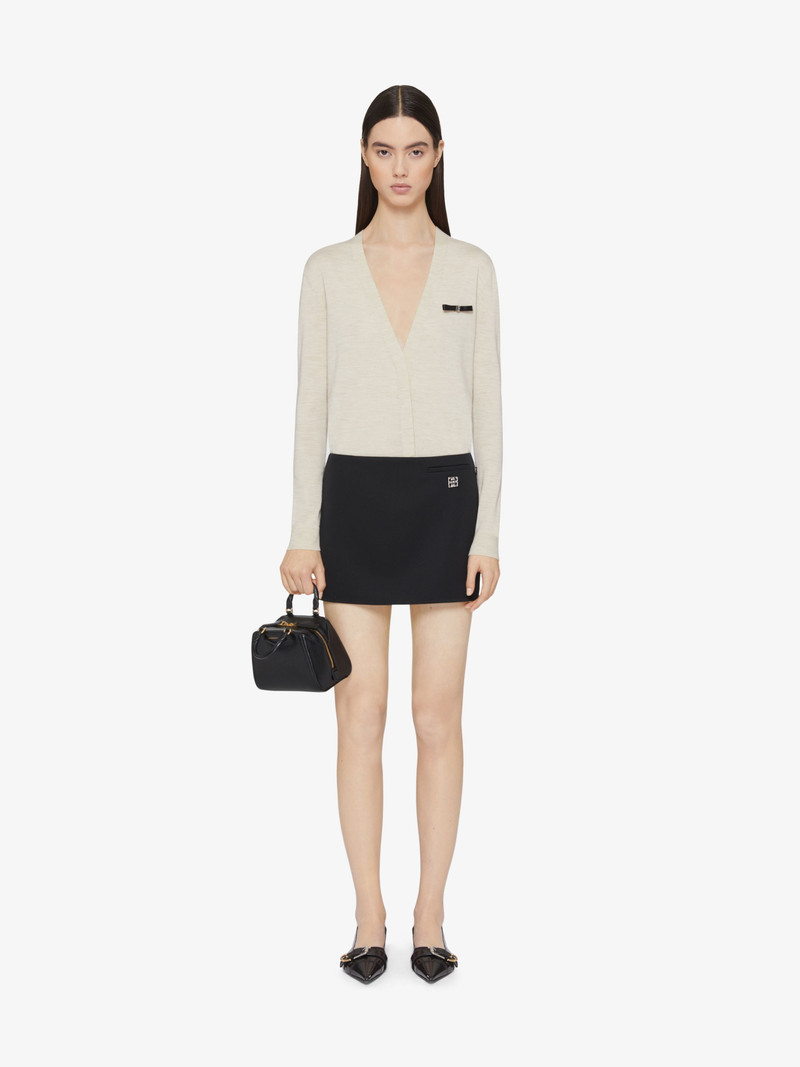 Givenchy CARDIGAN IN WOOL WITH 4G BOW DETAIL outlook