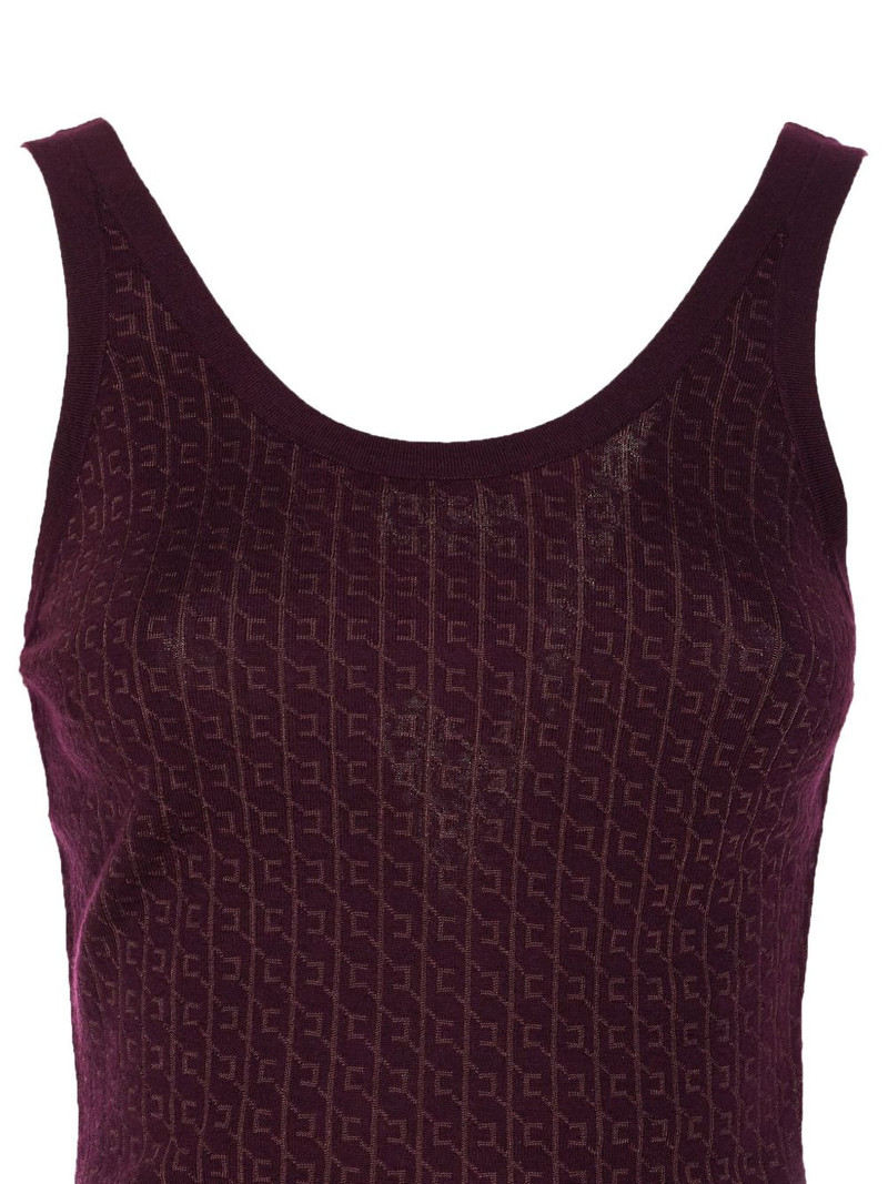 logo-print sleeveless top 3