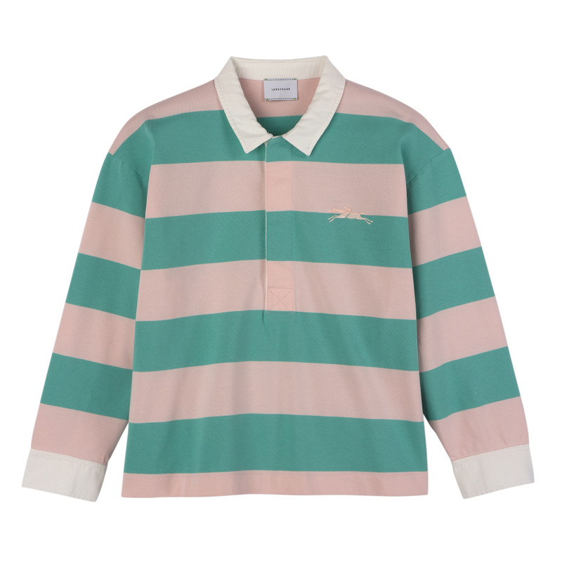 Polo shirt Ballerina/Mint - Striped jersey 1