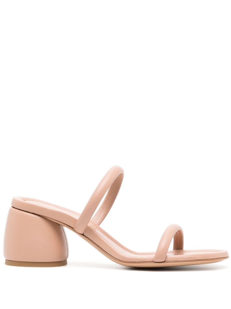 60mm block-heel leather sandals - 1