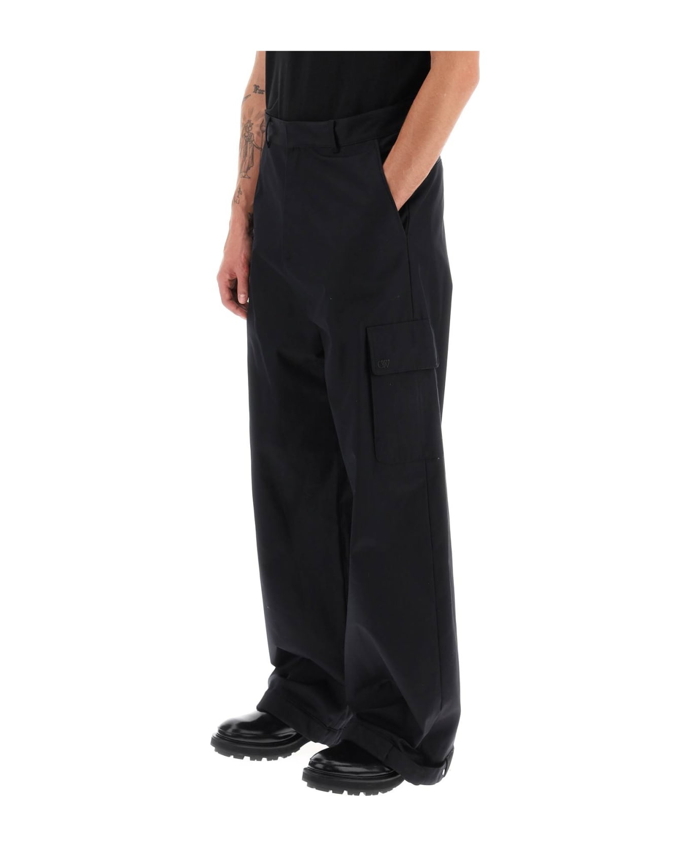 Wide-leg Cargo Pants - 4