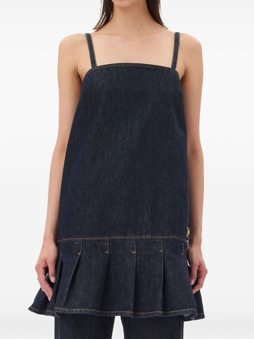 denim mini dress - 5