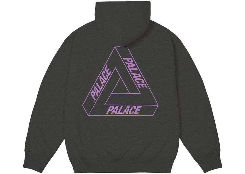 PALACE Palace Glow Tri-Ferg Hood Grey Marl outlook