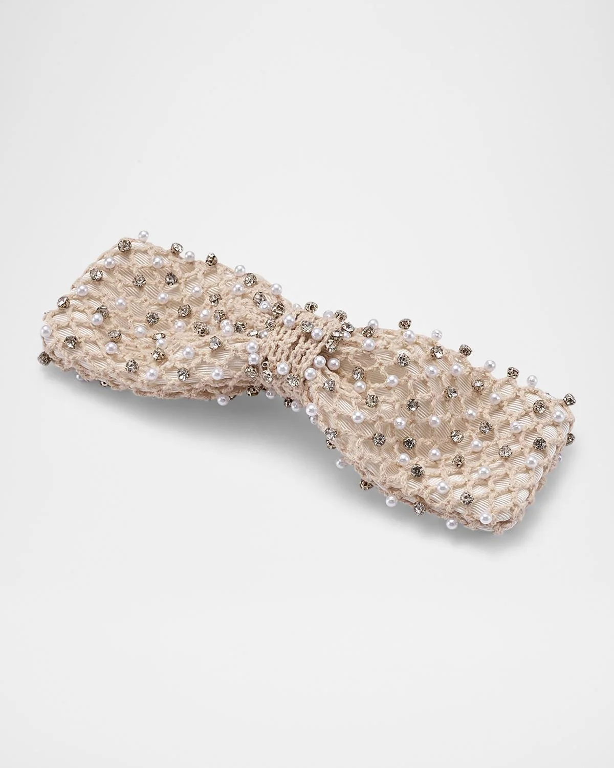 Charlotte Pearly & Crystal Embellished Bow - 1