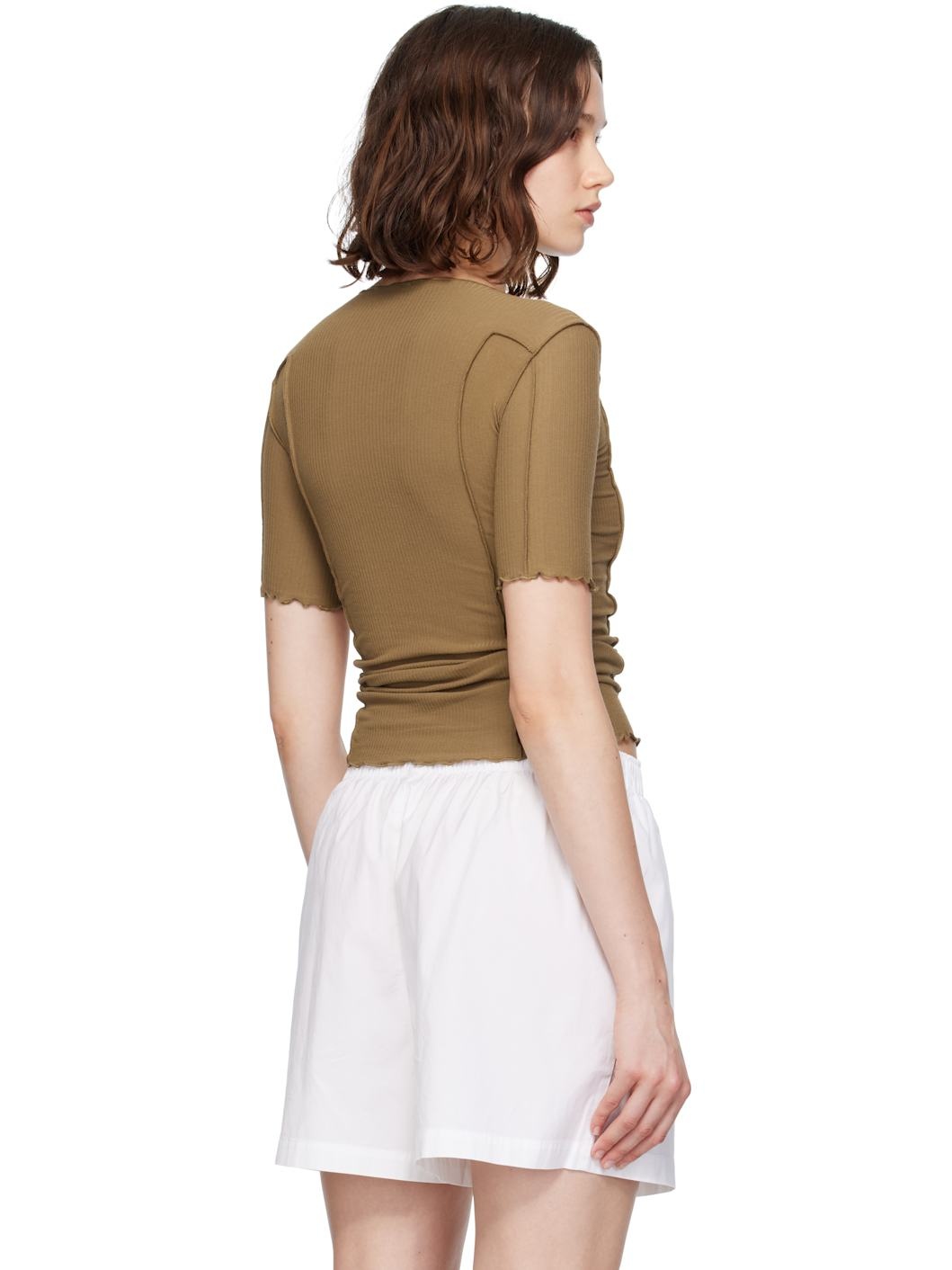 Tan Omato 3/4 T-shirt - 3