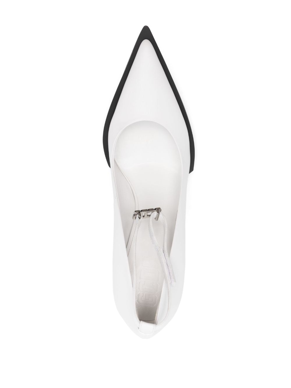 110mm pointed leather pumps - 4