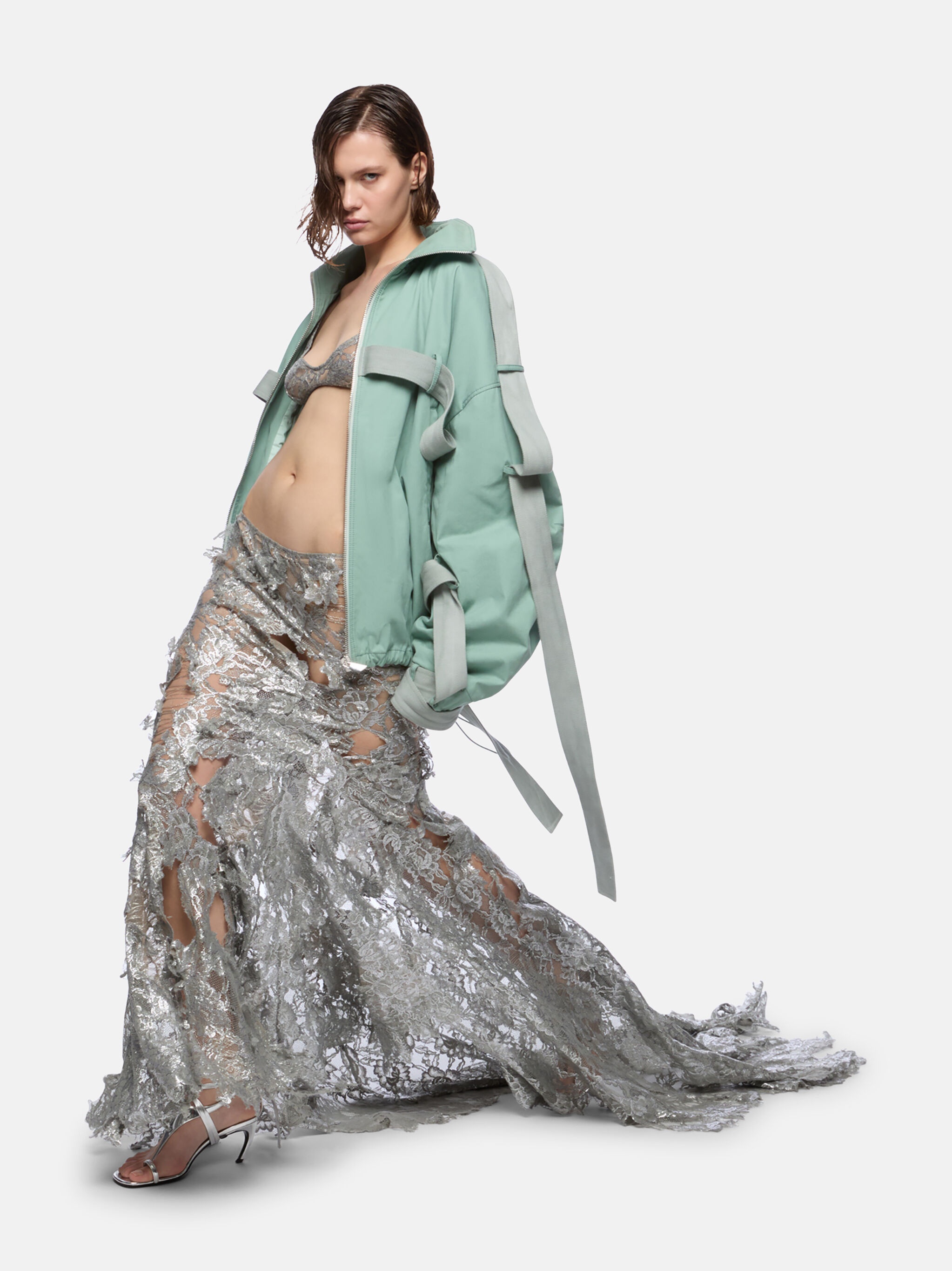 SAGE GREEN BOMBER - 4