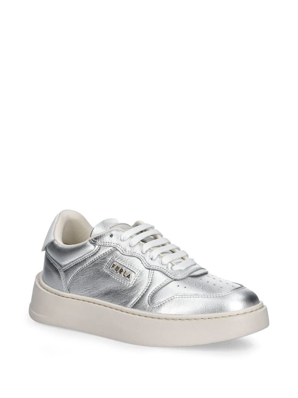 metallic effect trainers - 2