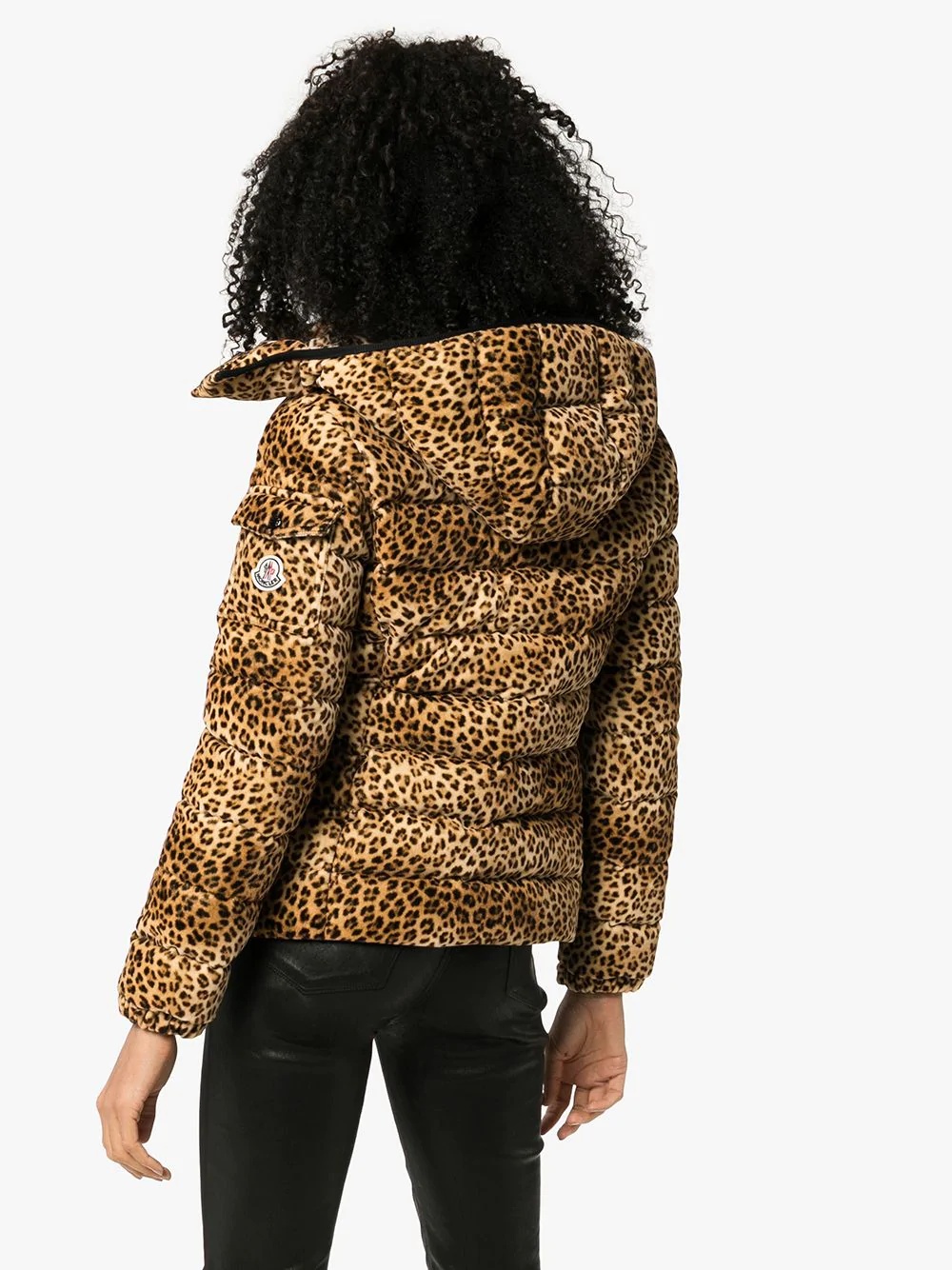 Bady leopard print down coat - 4