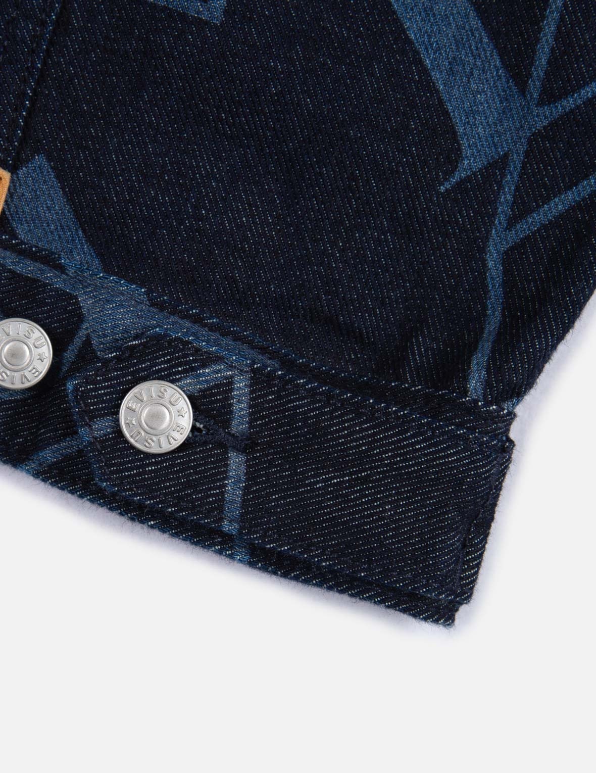 LOGO MONOGRAM DISCHARGED PRINT DENIM JACKET - 12