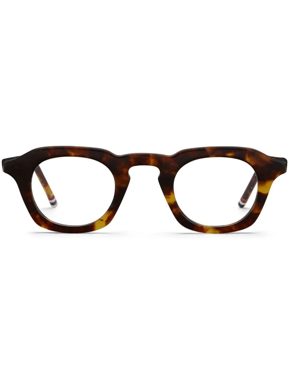 Thom Browne tortoiseshell square-frame glasses - UEO414AG0002 | REVERSIBLE
