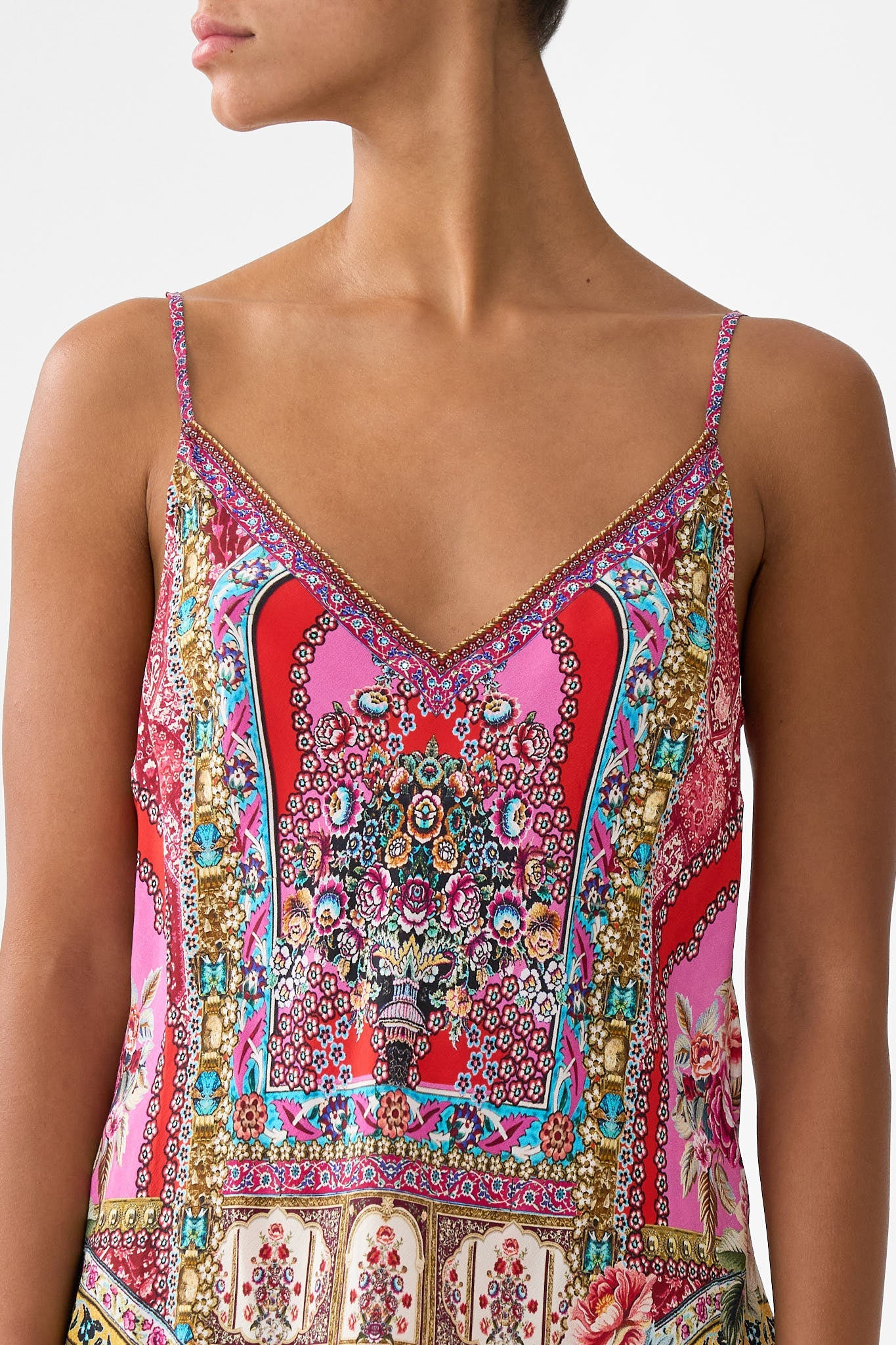 V-NECK BIAS CAMI - 5