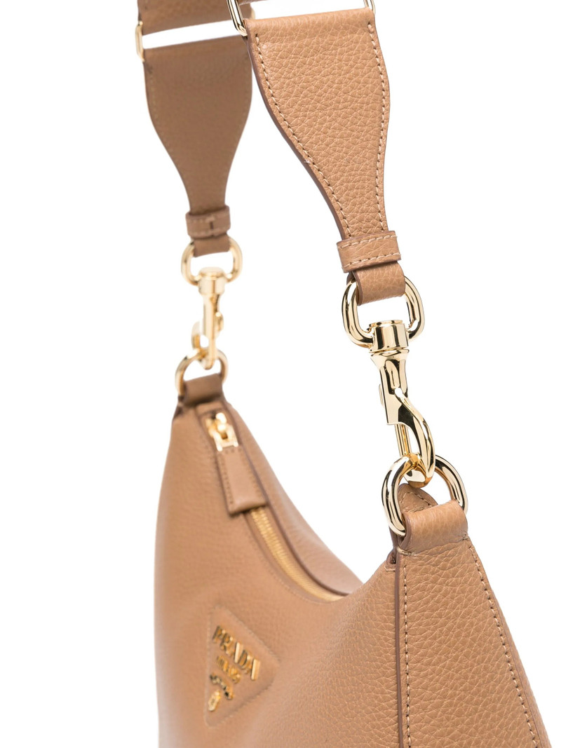 Logo-embossed Leather Shoulder Bag 3