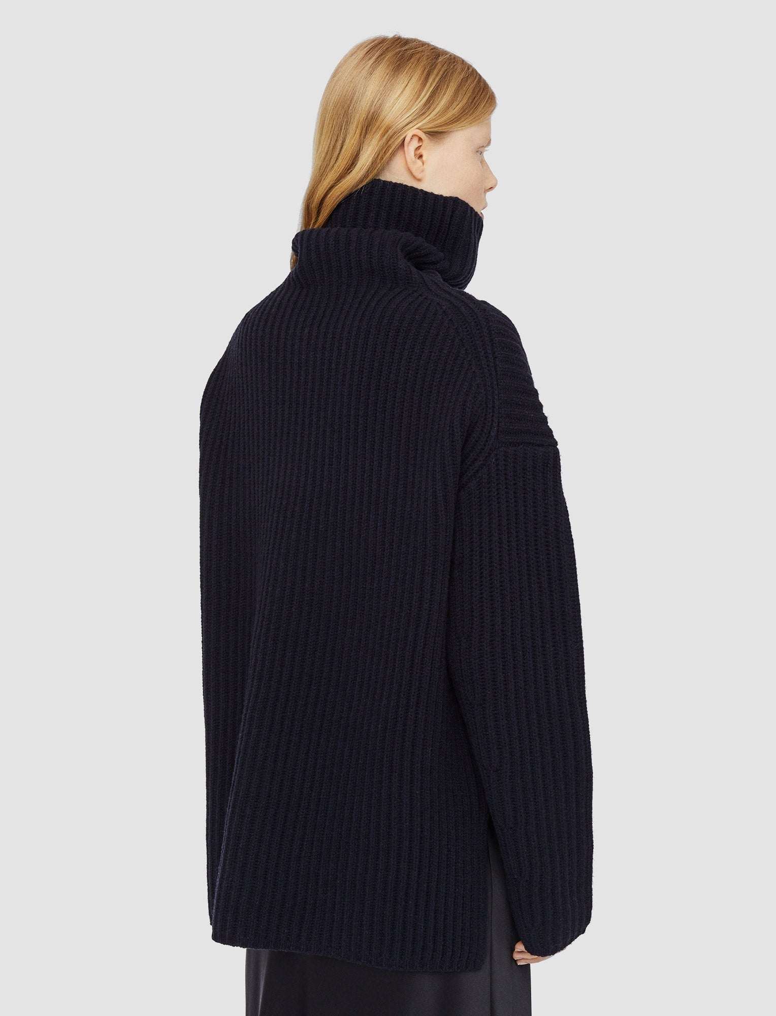 Cardigan Stitch High Neck Jumper - 4