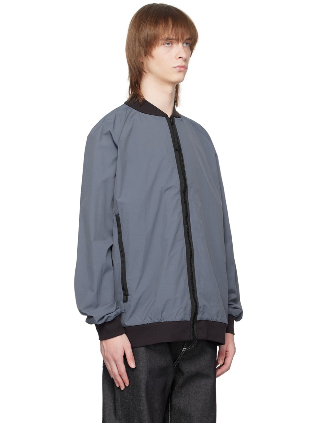 Blue Faber Bomber Jacket - 2