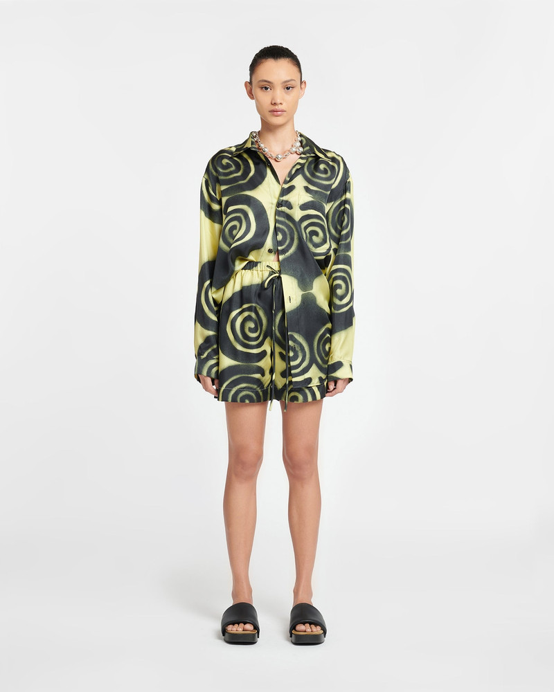 Printed Twill Silk Shirt 3