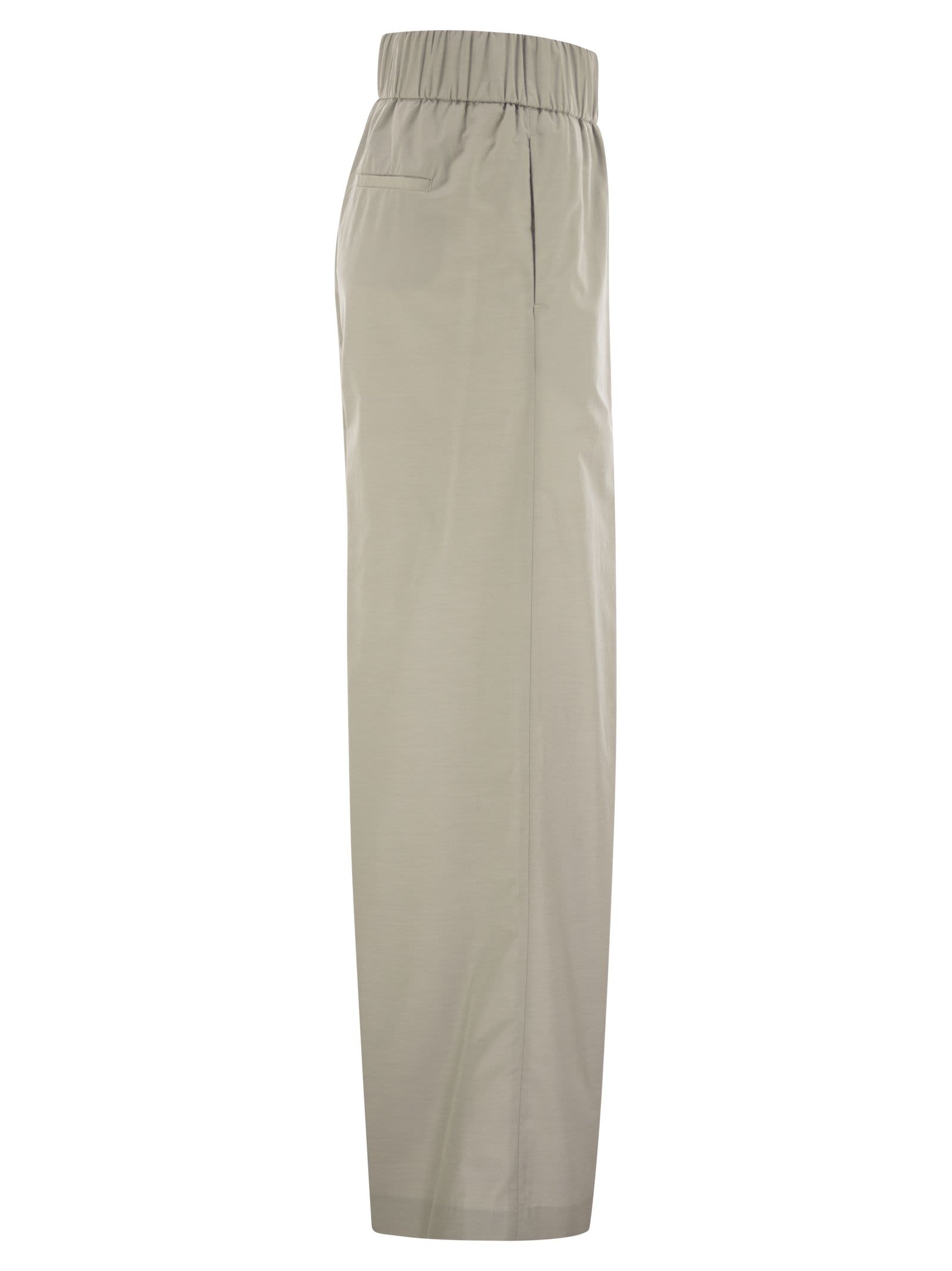 Peserico - Peserico Women Trousers In Lightweight Technical Cotton Canvas - 3